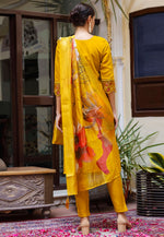 Load image into Gallery viewer, Mustard Viscose Readymade Pant Style Suit
