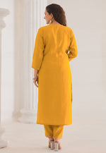 Load image into Gallery viewer, Mustard Viscose Readymade Pant Style Suit
