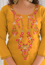 Load image into Gallery viewer, Mustard Viscose Readymade Pant Style Suit
