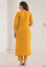 Load image into Gallery viewer, Mustard Viscose Readymade Pant Style Suit

