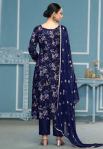 Load image into Gallery viewer, Navy Blue Cotton Pant Style Suit
