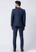 Load image into Gallery viewer, Navy Blue Polyester Tuxedos Suit
