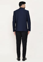 Load image into Gallery viewer, Navy Blue Rayon Designer Suit
