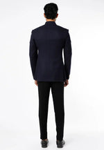 Load image into Gallery viewer, Navy Blue Rayon Jodhpuri Suit
