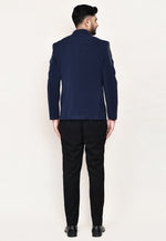 Load image into Gallery viewer, Navy Blue Rayon Jodhpuri Suit
