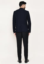 Load image into Gallery viewer, Navy Blue Rayon Jodhpuri Suit

