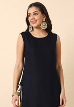 Load image into Gallery viewer, Navy Blue Rayon Long Tunic
