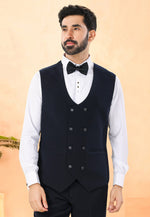 Load image into Gallery viewer, Navy Blue Rayon Tuxedos Suit

