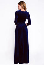 Load image into Gallery viewer, Navy Blue Velvet Gown
