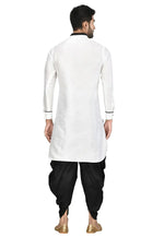 Load image into Gallery viewer, Off White Art Silk Dhoti Kurta
