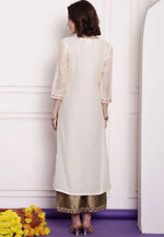 Load image into Gallery viewer, Off White Chanderi Long Tunic
