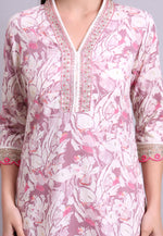 Load image into Gallery viewer, Off White Cotton Readymade Pant Style Suit
