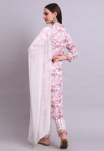 Load image into Gallery viewer, Off White Cotton Readymade Pant Style Suit
