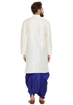 Load image into Gallery viewer, Off White Dupion Silk Dhoti Kurta
