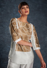 Load image into Gallery viewer, Off White Linen Printed Co-Ords Set
