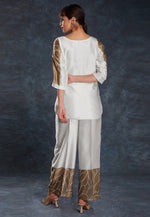 Load image into Gallery viewer, Off White Linen Printed Co-Ords Set
