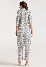 Load image into Gallery viewer, Off White Rayon Printed Co-Ords Set
