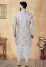 Load image into Gallery viewer, Off White Silk Dhoti Sherwani
