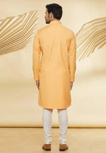 Load image into Gallery viewer, Orange Cotton Indo Western Suit
