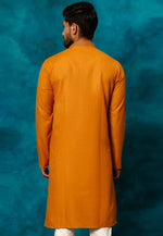 Load image into Gallery viewer, Orange Cotton Kurta Pajama
