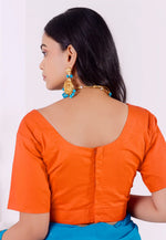 Load image into Gallery viewer, Orange Cotton Readymade Blouse
