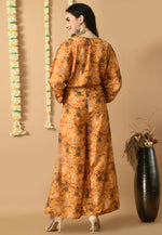 Load image into Gallery viewer, Orange Muslin Printed Co-Ords Set
