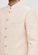 Load image into Gallery viewer, Peach Art Silk Indo Western Sherwani
