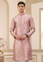 Load image into Gallery viewer, Peach Art Silk Kurta Pajama
