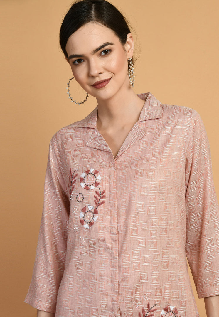 Peach Cotton Co-Ords Set