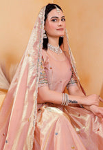 Load image into Gallery viewer, Peach Georgette Lehenga Choli
