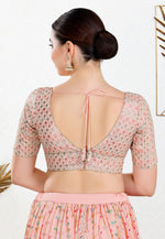 Load image into Gallery viewer, Peach Georgette Readymade Blouse
