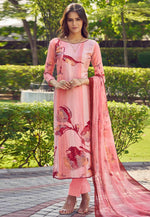 Load image into Gallery viewer, Peach Muslin Pakistani Suit
