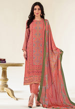 Load image into Gallery viewer, Peach Muslin Pakistani Suit
