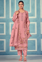 Load image into Gallery viewer, Peach Organza Pant Style Suit
