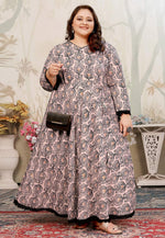 Load image into Gallery viewer, Peach Rayon Printed Long Kurti
