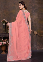Load image into Gallery viewer, Peach Shimmer Saree With Blouse

