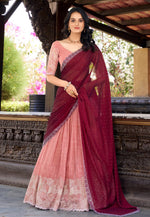 Load image into Gallery viewer, Peach Silk Lehenga Choli
