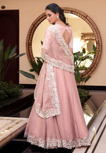 Load image into Gallery viewer, Peach Silk Lehenga Choli
