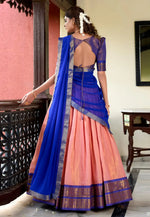 Load image into Gallery viewer, Peach Silk Lehenga Choli
