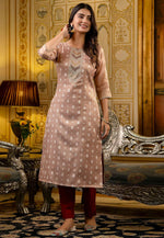 Load image into Gallery viewer, Peach Silk Long Tunic
