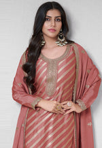 Load image into Gallery viewer, Peach Silk Pant Style Suit
