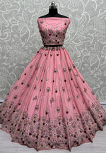 Load image into Gallery viewer, Peach Silk Wedding Lehenga Choli

