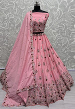 Load image into Gallery viewer, Peach Silk Wedding Lehenga Choli
