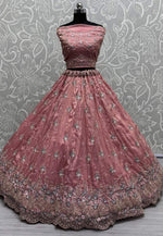Load image into Gallery viewer, Peach Silk Wedding Lehenga Choli
