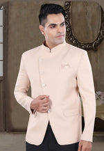 Load image into Gallery viewer, Peach Viscose Jodhpuri Suit
