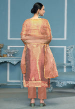 Load image into Gallery viewer, Peach Viscose Pakistani Suit
