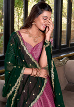 Load image into Gallery viewer, Pink Art Silk Circular Lehenga Choli
