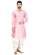 Load image into Gallery viewer, Pink Art Silk Dhoti Kurta
