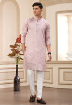 Load image into Gallery viewer, Pink Art Silk Kurta Pajama
