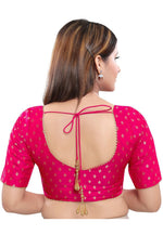 Load image into Gallery viewer, Pink Brocade Readymade Blouse
